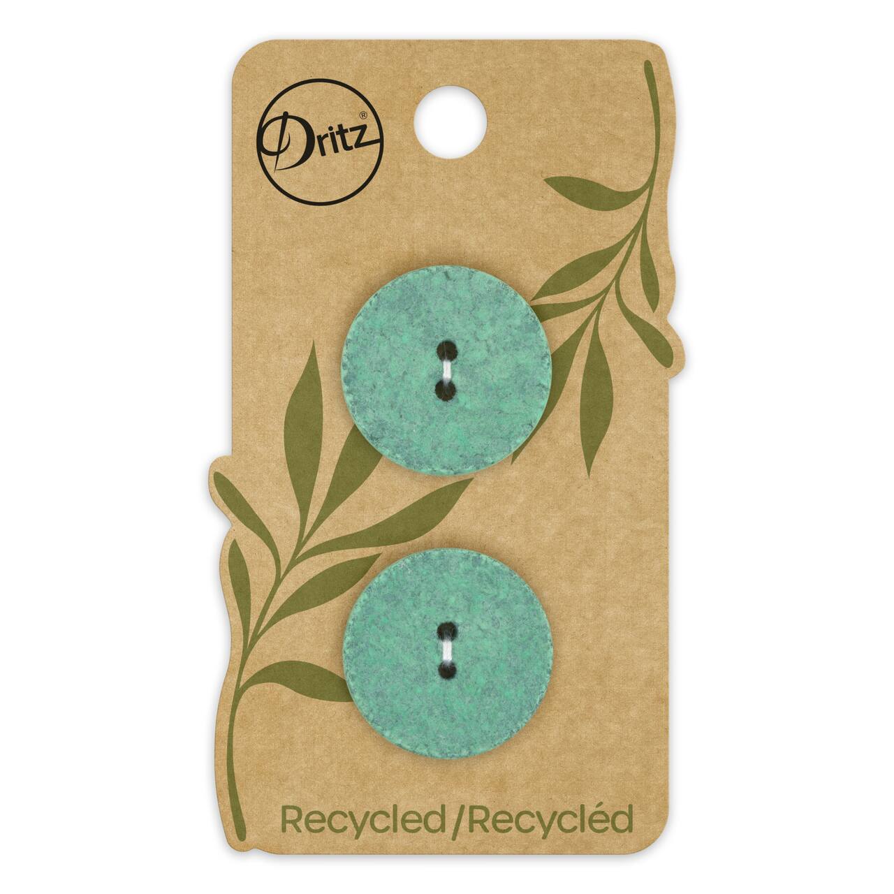 Dritz® 23mm Recycled Cotton Round Buttons, 6ct.